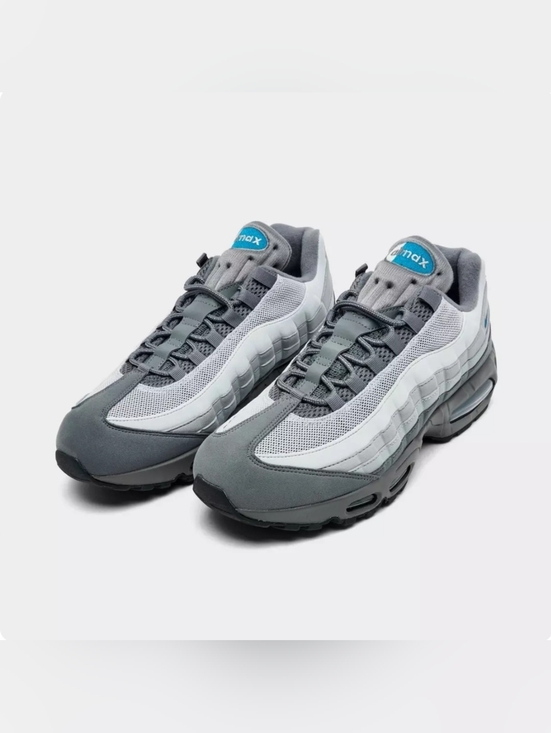 Nike Other - Nike Air Max 95 Grey White with Teal Tongue Accents